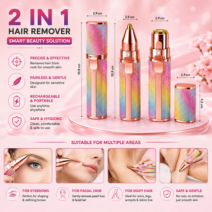 2-in-1 Eyebrow & Facial Trimmer
