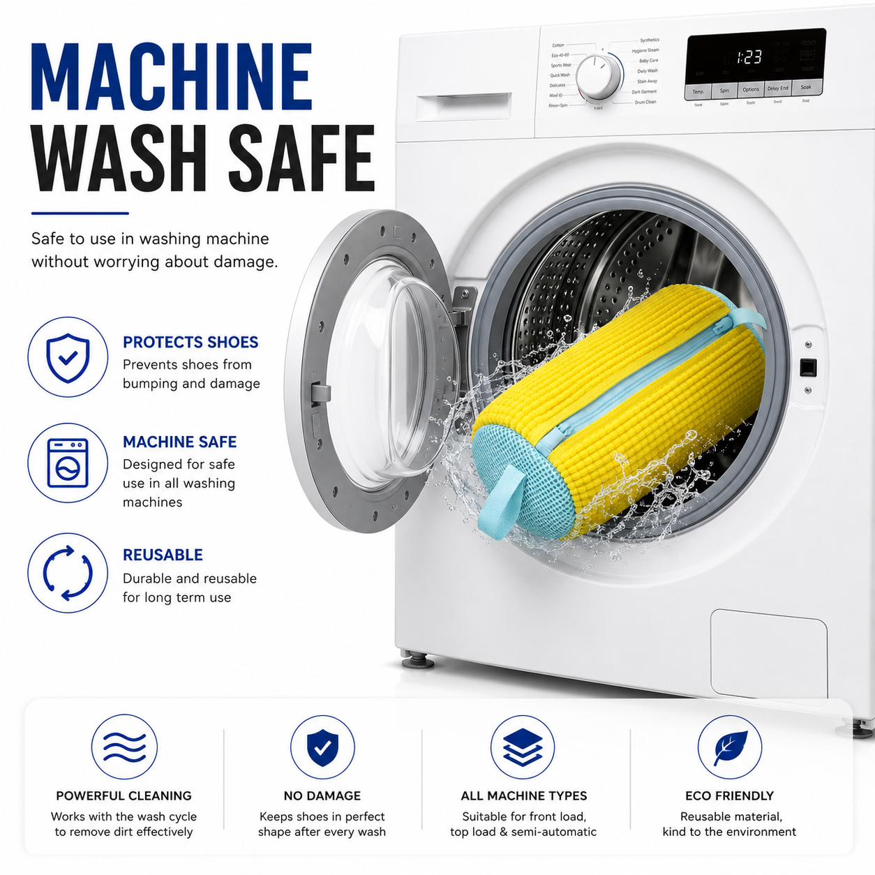 Shoe Wash Bag For Machine