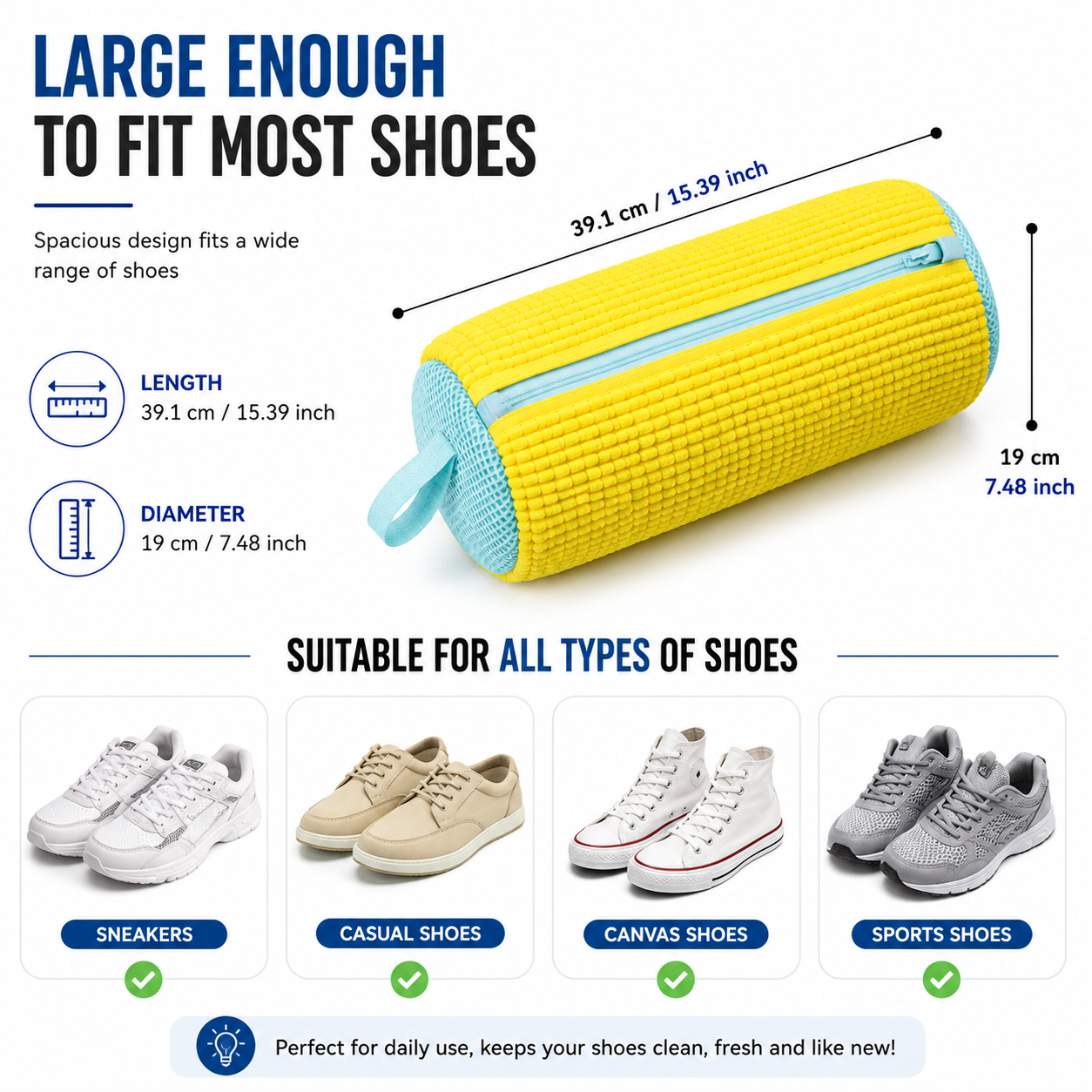 Shoe Wash Bag For Machine