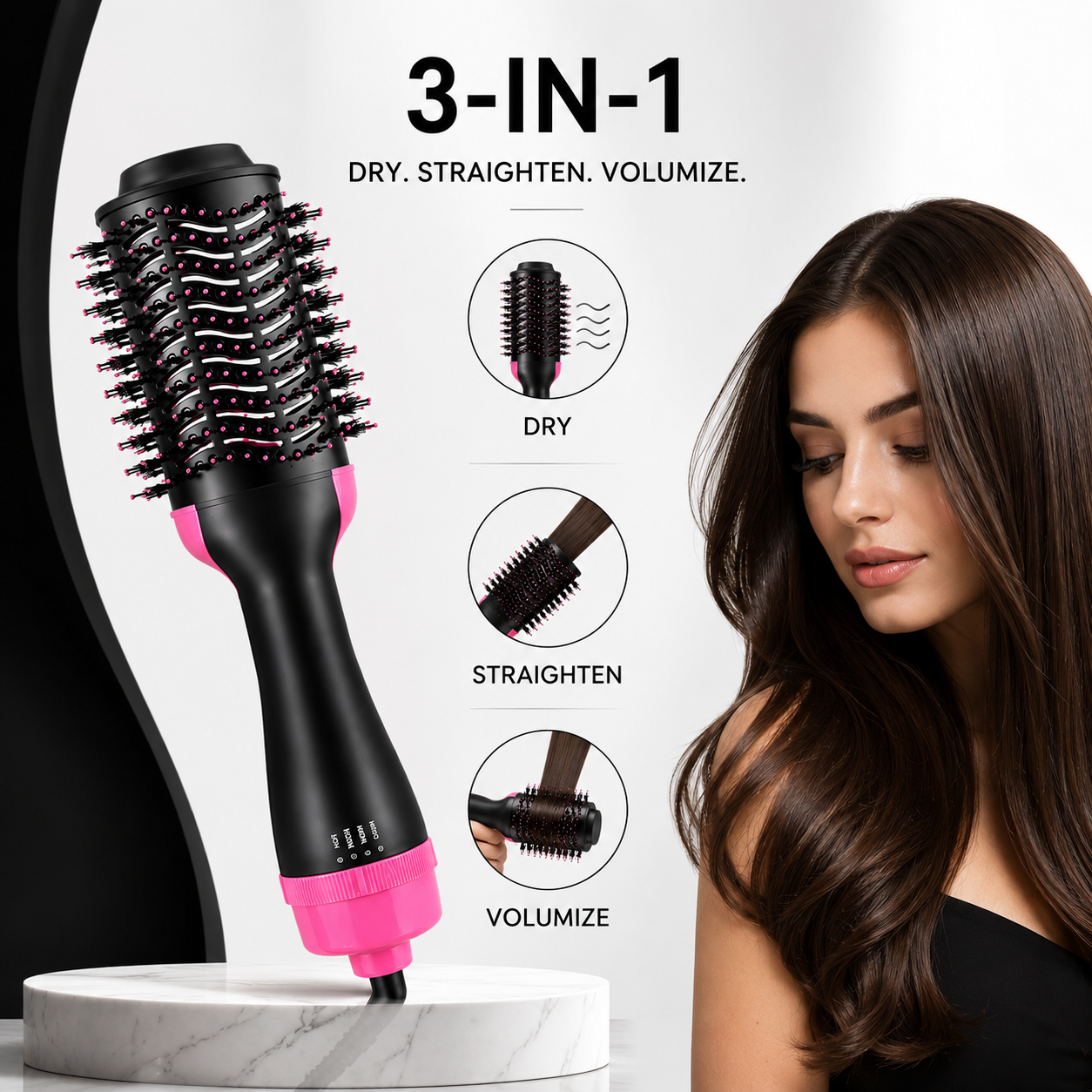 3-in-1 Hair Dryer & Styler